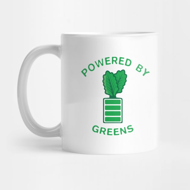 Vegan T-Shirt / Powered By Plants / Funny Vegan T-Shirt / Powered By Greens / Vegan Power by monicasan